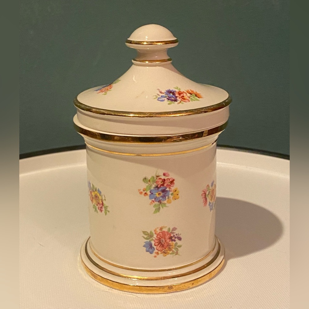 Neiman-Marcus Covered Canister Candy Jar Gray's Pottery Made in England